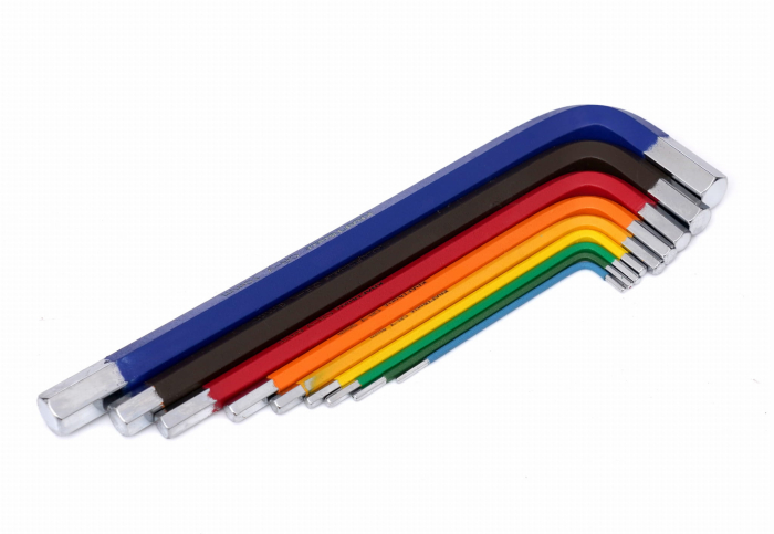 SET DE CHEI HEXAGONALE COLORATE 9 BUCĂȚI KD11931 [2]