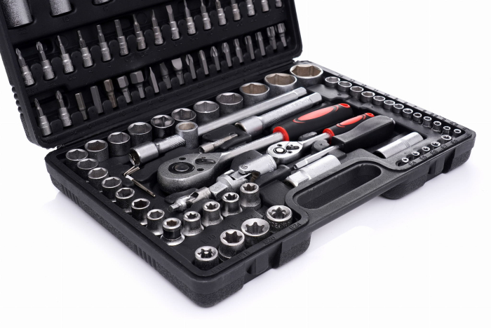 Set de chei tubulare cu clichet EC303, cutie cu 108 buc. [3]