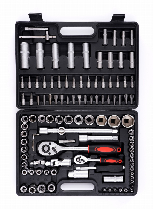 Set de chei tubulare cu clichet EC303, cutie cu 108 buc. [2]