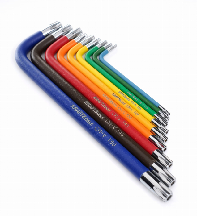 Set de imbusuri colorate, TORX, 9 piese, Kraft&Dele KD11930 [3]