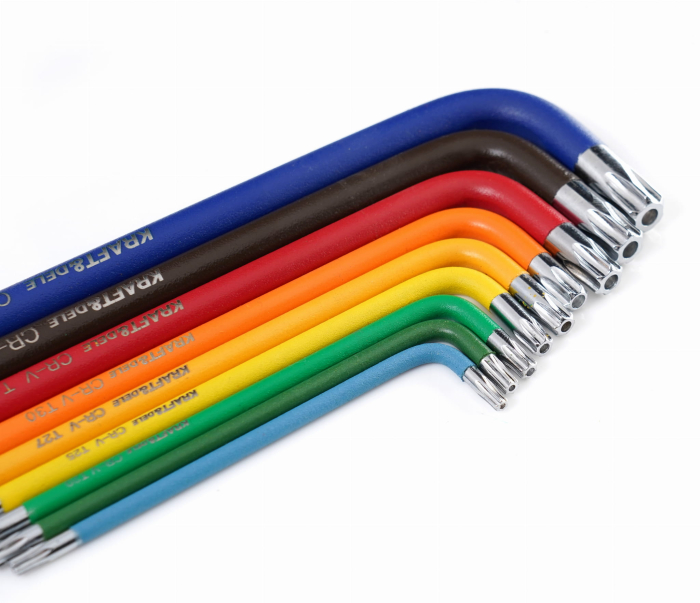 Set de imbusuri colorate, TORX, 9 piese, Kraft&Dele KD11930 [2]