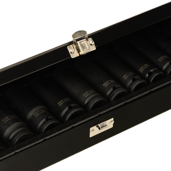 Set tubulare de impact, 1 /2", 10-32 mm, 15 bucati, Kraft&Dele KD11769 [11]