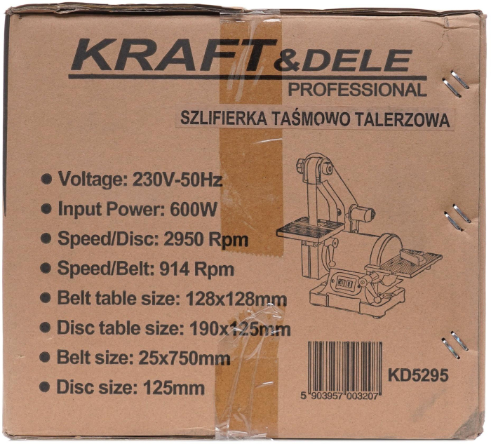 ȘLEFUITOR CU DISC ȘI BANDĂ KD5295 DE 600 W [12]