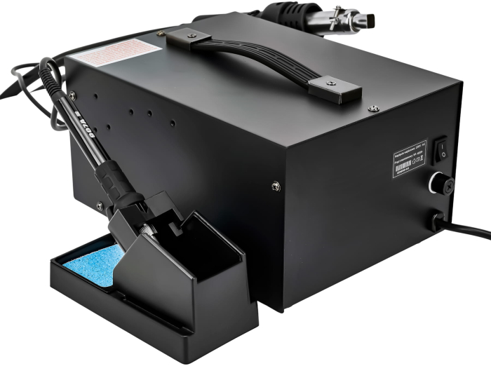 Statie de lipit cu aer cald si letcon 2 in 1 60W KraftProfesional KD850 [8]