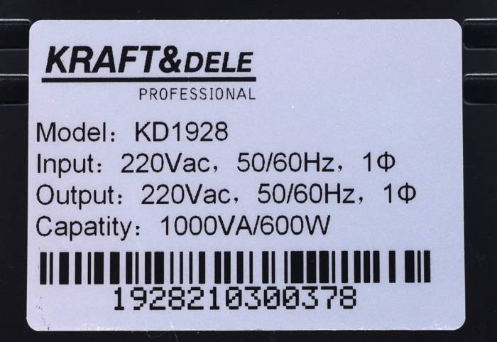 Sursă de alimentare de urgență UPS 1000VA LCD KD1928 [4]