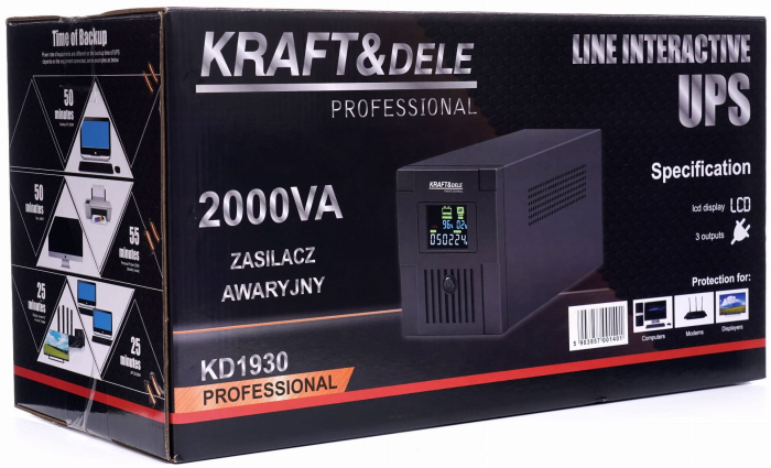 Sursă de alimentare de urgență UPS 2000VA LCD KD1930 [2]