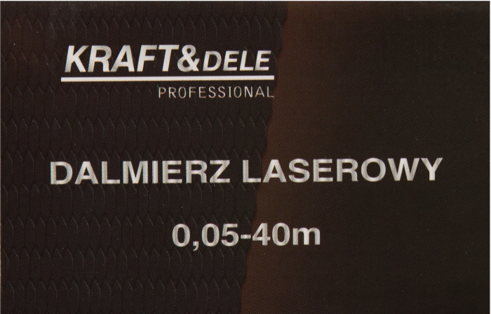 Telemetru digital, Kraft&Dele, cu laser, 0,05 - 40 m, ±1,5 mm KD10405 [14]
