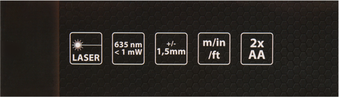 Telemetru digital, Kraft&Dele, cu laser, 0,05 - 40 m, ±1,5 mm KD10405 [15]