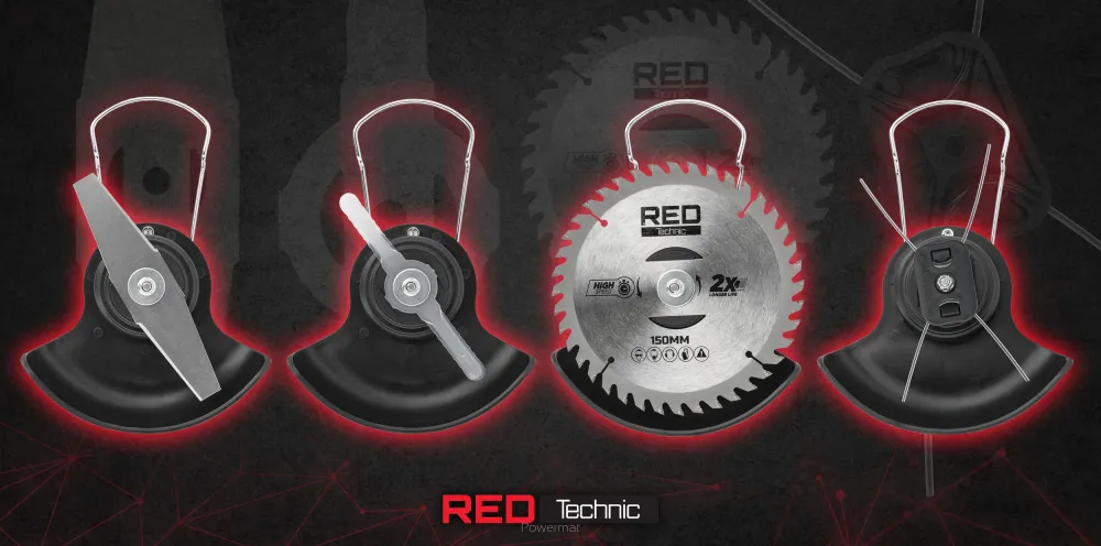 Trimmer de tuns gazon / iarba pe acumulator, 1000 W, Red Technic RTPKA0104 [13]