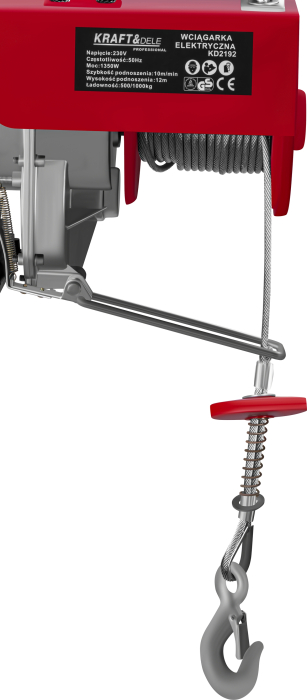 Troliu electric 230V 1350W 500/1000kg KD2192 [7]