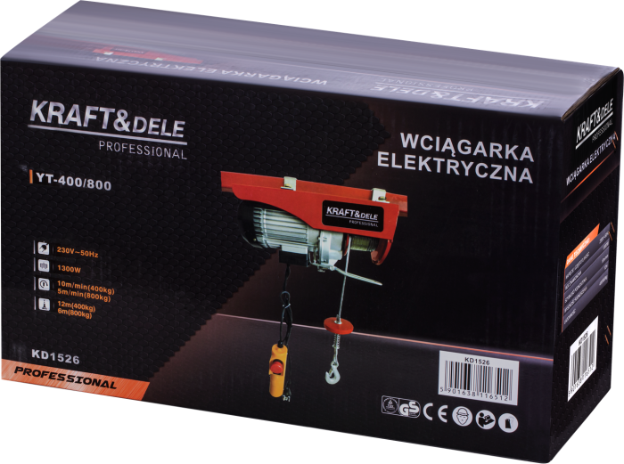Troliu electric cu cablu 800 kg KD1526 [2]