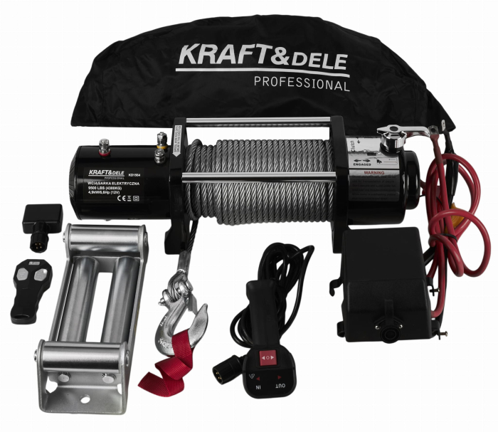 Troliu - KD1564 Troliu electric 9500LBS 12V [11]