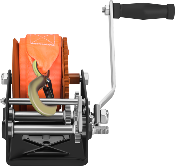 Troliu Manual 1134 kg cu centura sintetica 50mm 10m KD1314 Kraftdele [9]