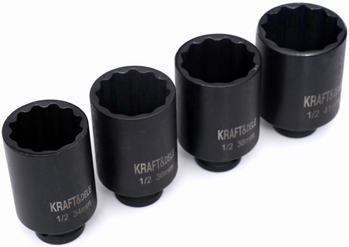 Trusa tubulare, de impact 1/2" 4 buc, KD11754, Kraft&Dele [3]