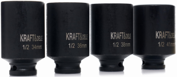 Trusa tubulare, de impact 1/2" 4 buc, KD11754, Kraft&Dele [4]