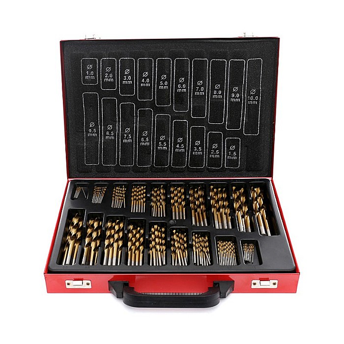 Burghie din titan HSS pentru metal 170 buc [3]