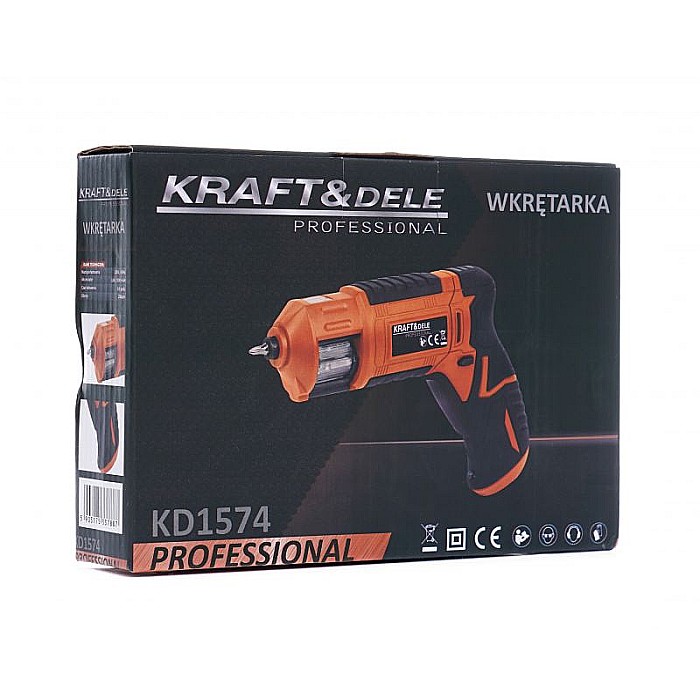 Surubelnita cu acumulator, Kraft&Dele, 1300 mAh, cu biti [2]