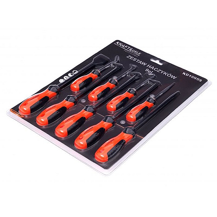 Set carlige, Kraft&Dele KD10959, 9 piese, diverse forme [7]