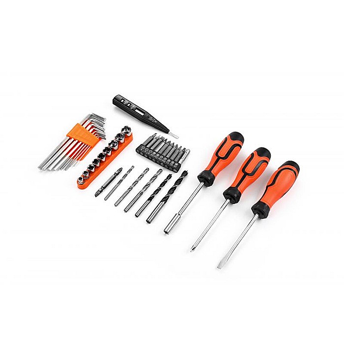 Set mașină de găurit 18V 1.5Ah + accesorii [19]