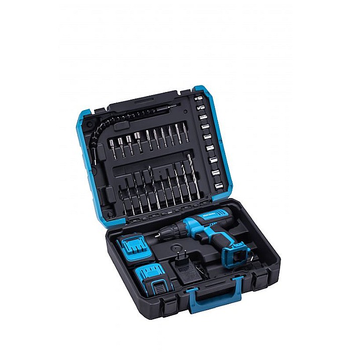 Set masina de gaurit si insurubat cu acumulator si accesorii, 21 V, 2 Ah, Kraft&Dele KD3355 [11]