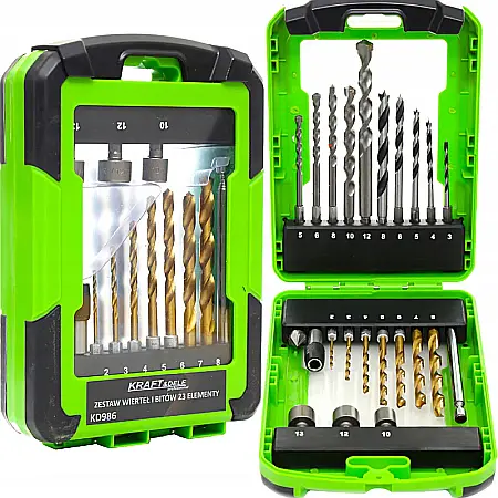 Scule prelucrare lemn - Set burghie metal/beton/lemn