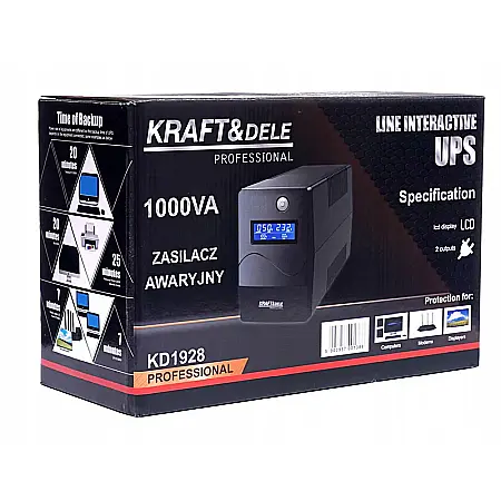UPS cu Stabilizator de Tensiune  600W, 1000vA, profesional [4]