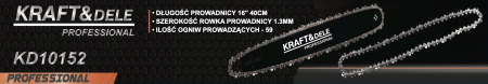 Bară de ghidare + 2 lanțuri 16"/40cm KD10152 [1]