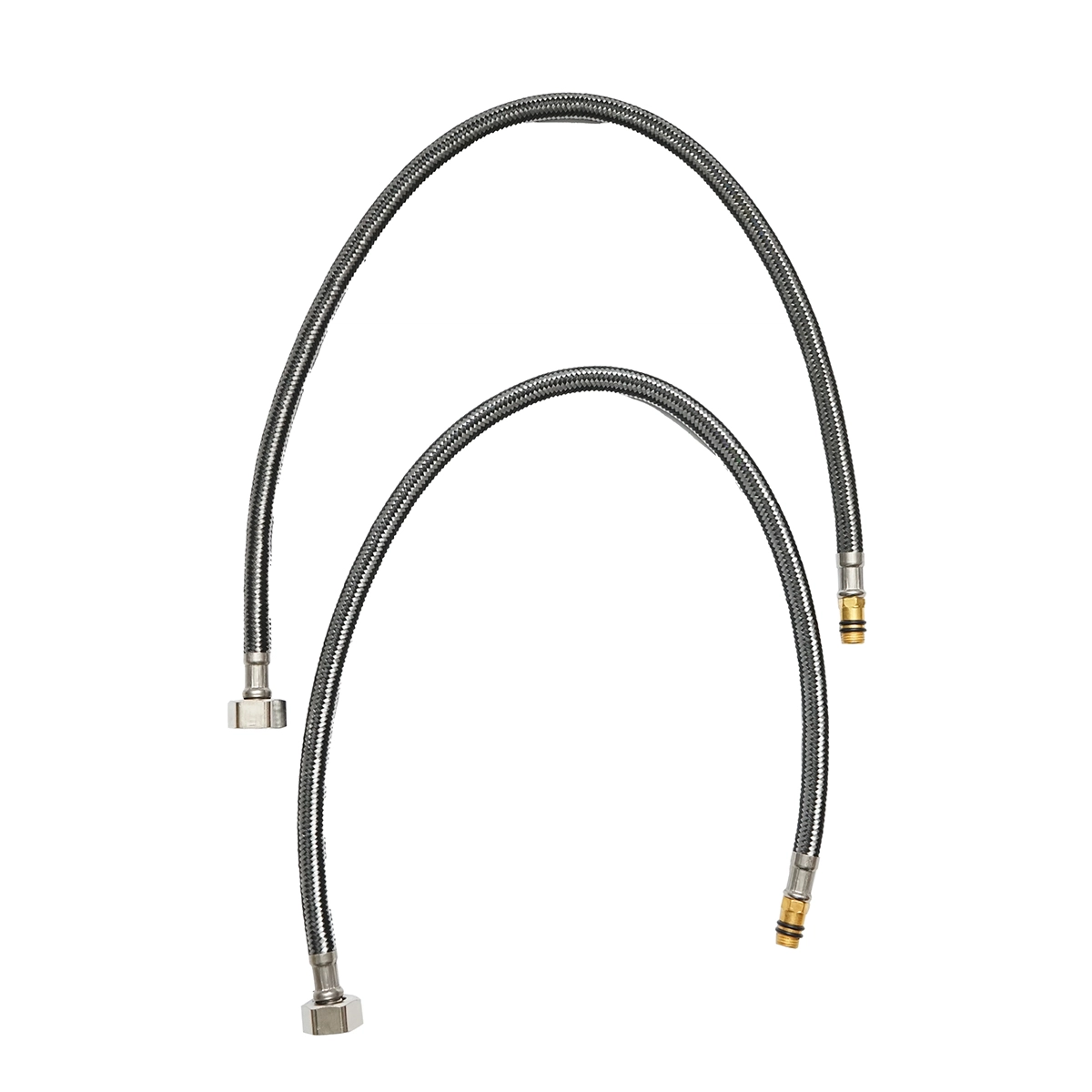 Baterie chiuveta bucatarie cu pipa flexibila, finisaj crom cu alb, stativ cu monocomanda, material aliaj zinc, accesorii incluse [1]