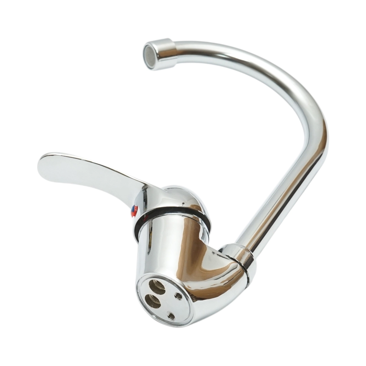 Baterie chiuveta bucatarie rotativa monocomanda, cartus ceramic, crom lucios [3]