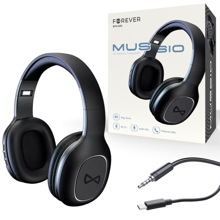 Căști wireless Forever BTH-505 supraauriculare, negre [7]