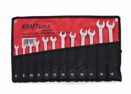 Chei fixe cu clichet, 12 bucăți, 8-19 mm, KD10947 [8]