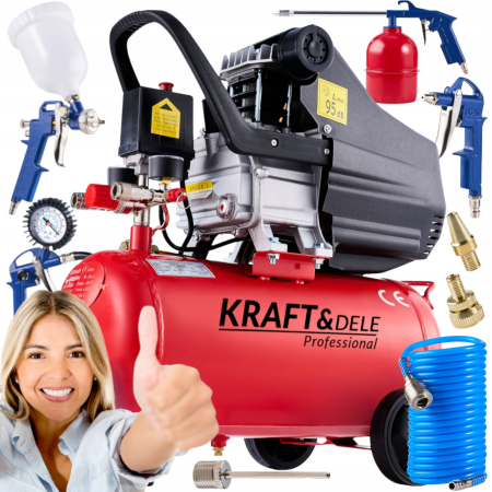 Echipamente de atelier - Compresor de ulei 24L KD400 + Kit 8 în 1 KD400-K3