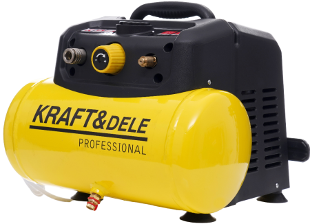 Compresoare - Compresor fara ulei, Kraft&Dele, 6L, 8bar, 1.1kW, 180L/min, KD1415