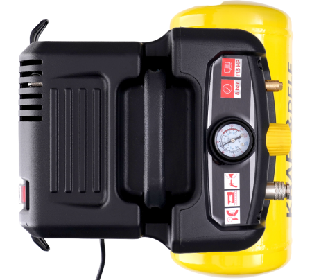 Compresor fara ulei, Kraft&Dele, 6L, 8bar, 1.1kW, 180L/min, KD1415 [6]
