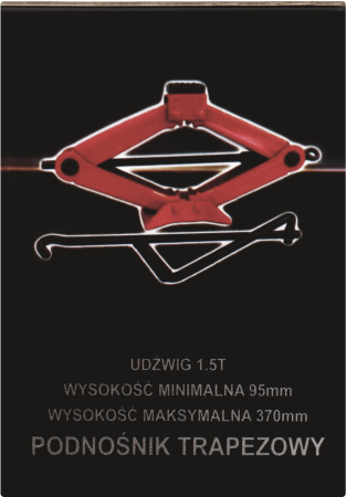 Cric auto trapezoidal, 1.5T, KD384, Kraft&Dele [11]