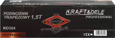 Cric auto trapezoidal, 1.5T, KD384, Kraft&Dele [12]