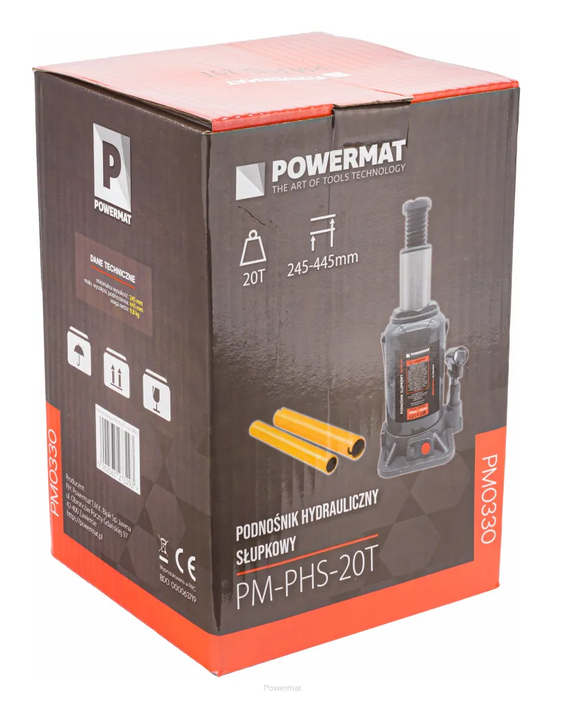 Cric hidraulic de 20T, Powermat PM-PHS-20T [3]