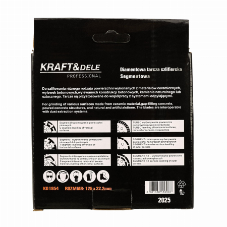 Disc diamantat pentru beton, 125 x 22,2 mm KD1954 [1]