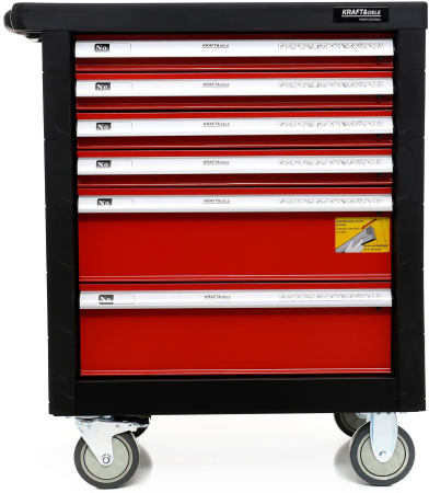 Dulap scule, Kraft&Dele KD361, pe roti, 6 sertare, 263 piese [10]