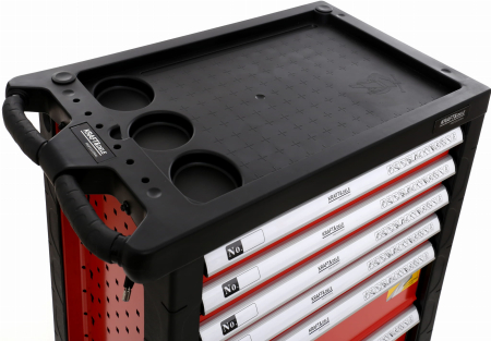 Dulap scule, Kraft&Dele KD361, pe roti, 6 sertare, 263 piese [2]