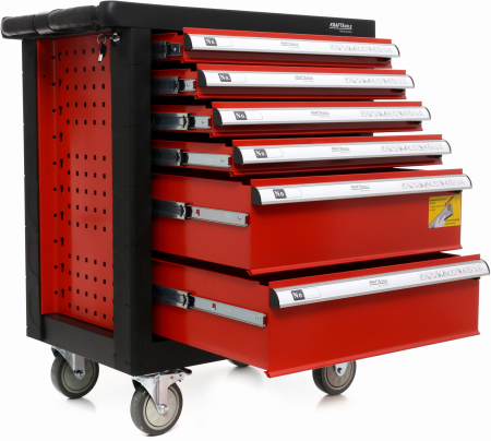 Dulap scule, Kraft&Dele KD361, pe roti, 6 sertare, 263 piese [8]