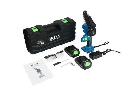 Unelte de mana - Fierastrau cu lant cu acumulator WDS, 6", 21 V, Kraft&Dele WDS2301