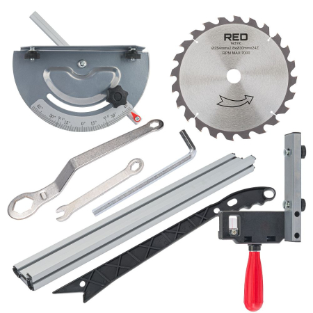 Fierastrau de banc circular, 2000W, 4800 rpm, Red Technic RTPSD0081 [13]