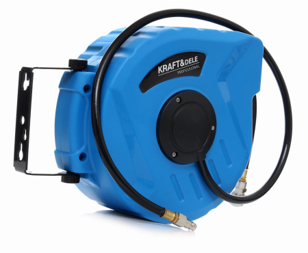 Furtun aer compresor retractabil 20m cu bobina rola automata tambur KD1461 [9]