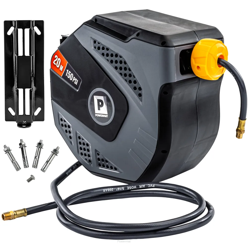 ACCESORII - Furtun pe tambur PM-ABNW-20M, lungime furtun 20 m, Powermat PM1125