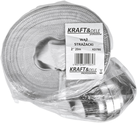 Furtun pompier Kraft&Dele KD780, de 20 m, 2", 12 bar si cuple [11]