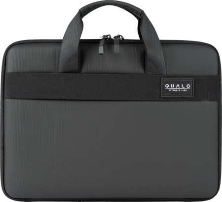 ACCESORII IT - Geantă pentru laptop QUALO cu mâner 13.3` neagră QPL-SU-01