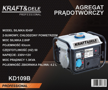 Generator de curent KD109B de 1200W 12/230V [12]
