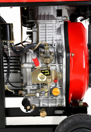Generator diesel 6500W 12/230V KD122, Pornire electrică cu cheie si pornire manuală [13]
