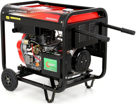Generator diesel 6500W 12/230V KD122, Pornire electrică cu cheie si pornire manuală [6]
